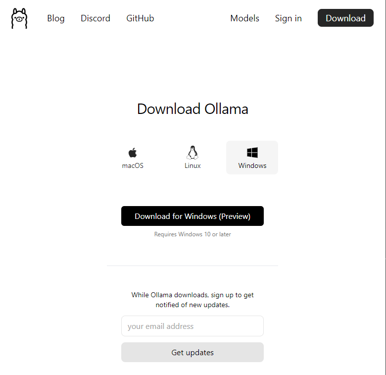 Download Ollama